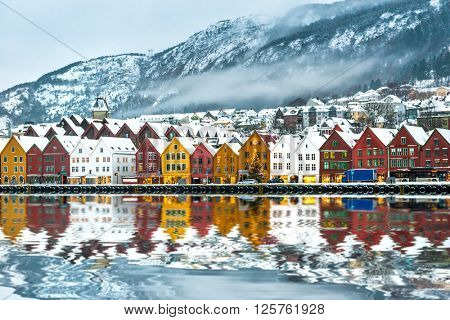 view on Bruges. Bergen. Norway