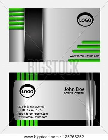 business Card Template. eps10 vector illustration abstract business card template