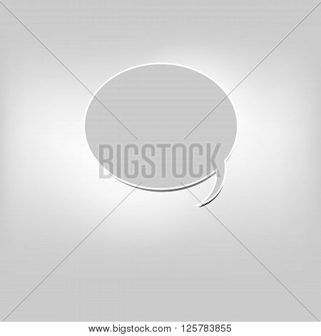 Vector moder banner icon buble speesh illustration