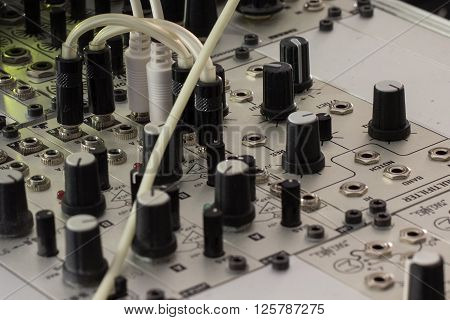 Modular Synthesizer, Analogue Synth Closeup