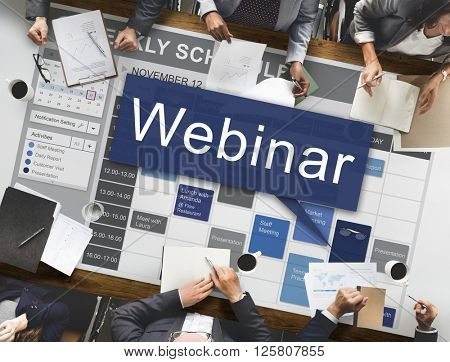 Webinar Website Online Internet Netwotking Concept