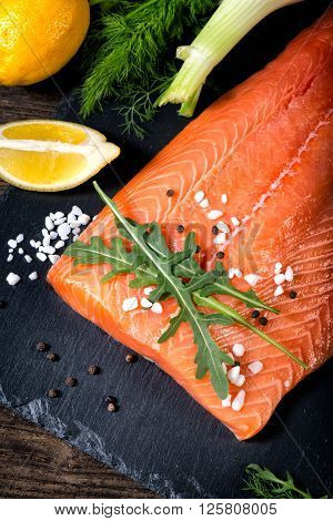 Salmon Filet Ready To Cook.