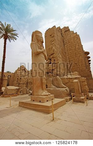 Ancient Temple of Karnak in Luxor, Egypt