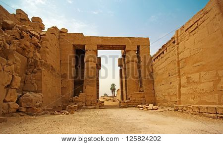 Ancient Temple of Karnak in Luxor, Egypt
