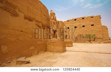 Ancient Temple of Karnak in Luxor, Egypt