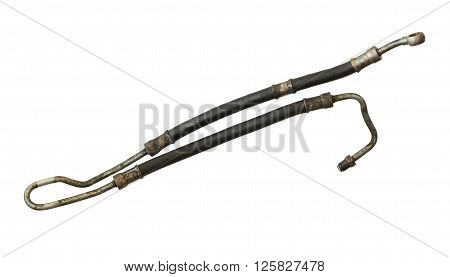 Power steering hose isolated on white background