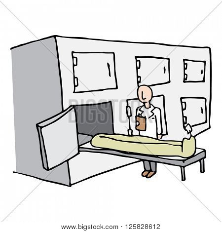 An image of a Coroner Morgue Room.