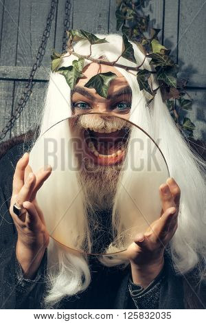 Zeus With Magnifying Glass