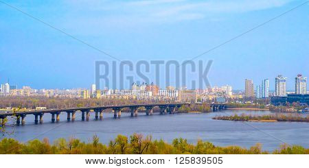 Famous Paton bridge in Kiev - the capital of Ukraine
** Note: Visible grain at 100%, best at smaller sizes