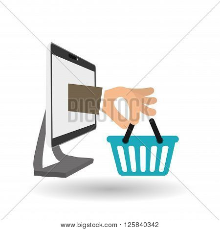 Shopping concept with icon design, vector illustration 10 eps graphic.