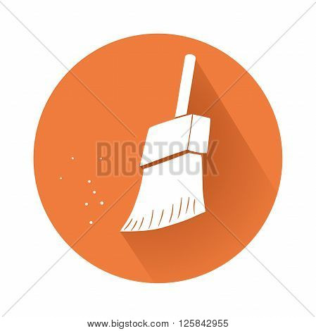 This is an illustration of cleaning brush symbolcleaning brush symbol