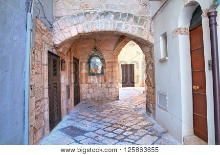 Alleyway. Polignano a mare. Puglia. Southern Italy.