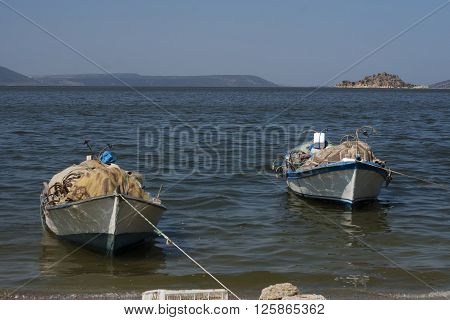 Bafa Lake landscape with great nature - Aydin - Turkey