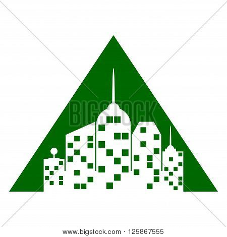 Vector city logo isolated on white background