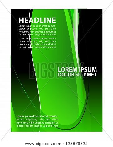 Brochure flyer background. Vector business brochure, flyer, magazine cover