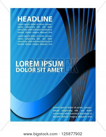 flyer design. Abstract vector modern flyer brochure design templates