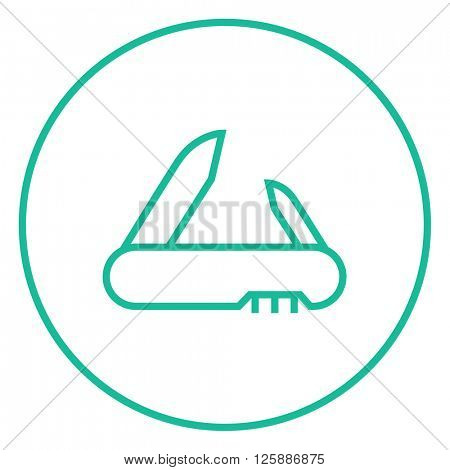 Jackknife line icon.