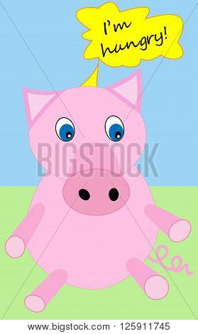 Beautiful pig that says: 