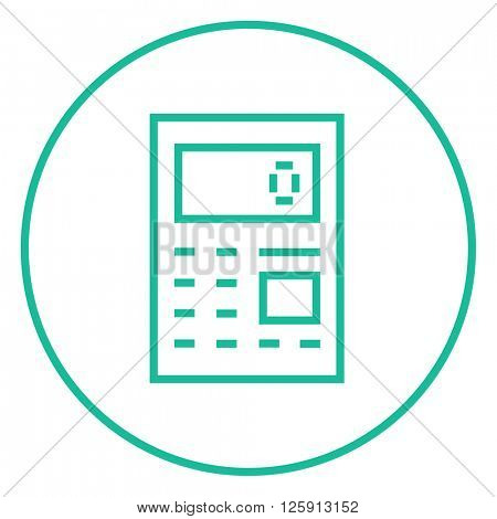 Calculator line icon.