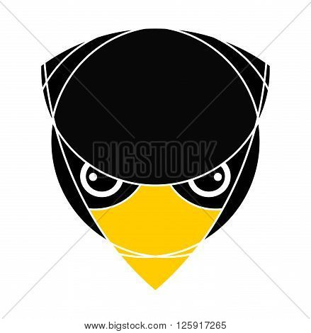 Bird head. Raptor head. Isolated. Logo icon design. Applied for t-shirt website etc
