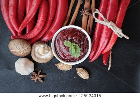 Korean red pepper gochujang delicious for cooking