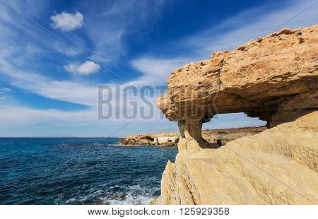 Beautiful sea shore in Cyprus