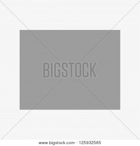 Map state of Wyoming in gray on a white background