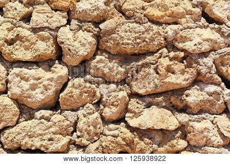 yellow brown calx lime stone wall background