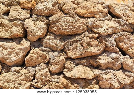 yellow brown calx lime stone wall background