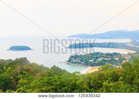 View of a beautiful bay Puket in Thailand