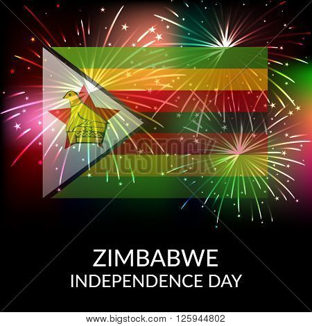 illustration of a Celebration background for Zimbabwe independence day.