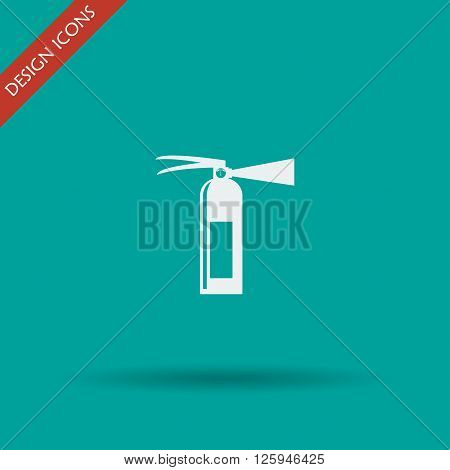 Fire extinguisher. Vector isolated illustrator EPS 10