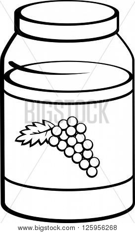 grape marmalade jar