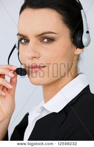 Porträt von einem Teleagenten