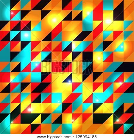 Abstract disco glowing of the background. illustration.