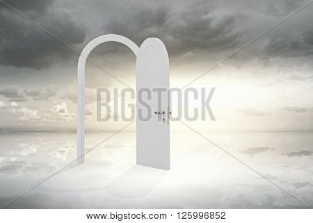 Opened door to somewhere