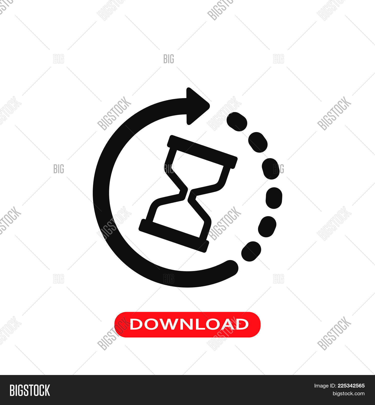Time Left Icon Vector Vector & Photo (Free Trial) | Bigstock