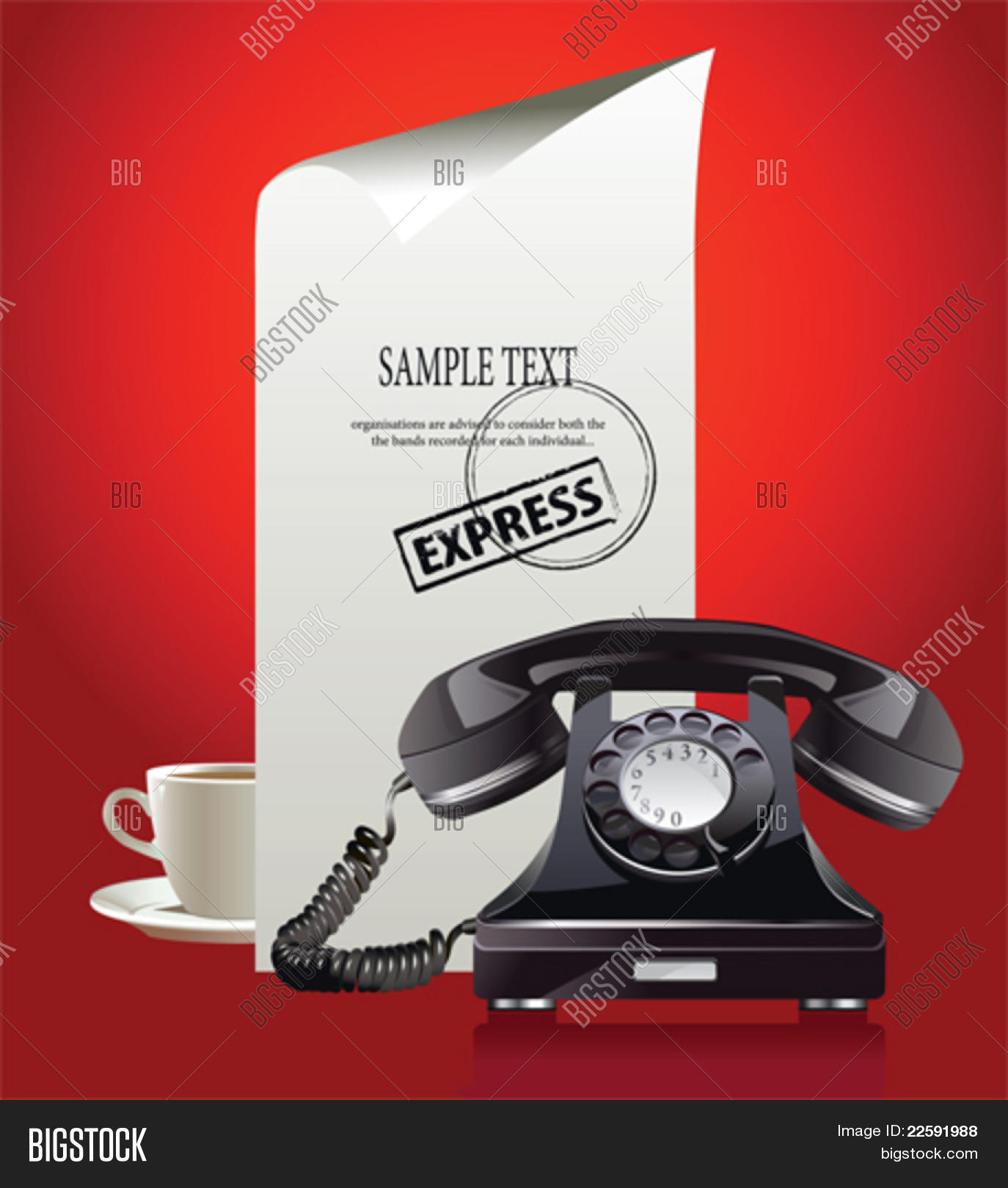 Old Phone. All Vector &amp; Photo (Free Trial) | Bigstock