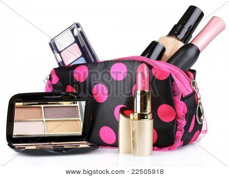 kosmetolog makeup isoleret på hvid