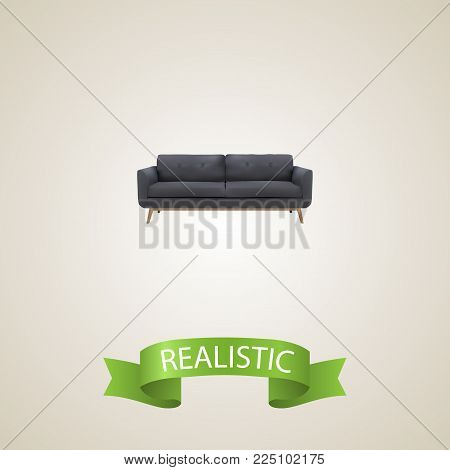 Settee Realistic Vector Photo (Free Trial) Bigstock
