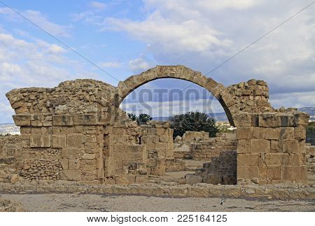 Saranda Kolones, Byzantine castle at Kato Paphos - Archaeological Park, Paphos Cyprus