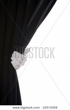 黑色窗帘手