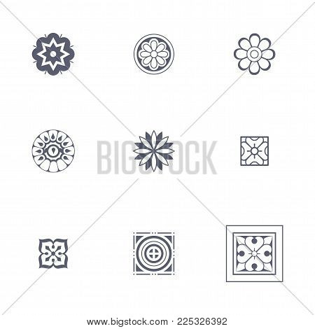 Victorian Collection: Set of Decorative Fleuron Ornaments