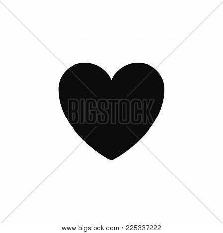 Heart icon in trendy flat style isolated on background. Heart icon page symbol for your web site design Heart icon logo, app, UI. Heart icon Vector illustration,