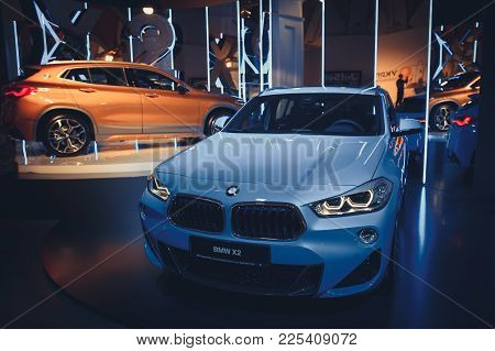 Stand New Bmw X2 At The Show