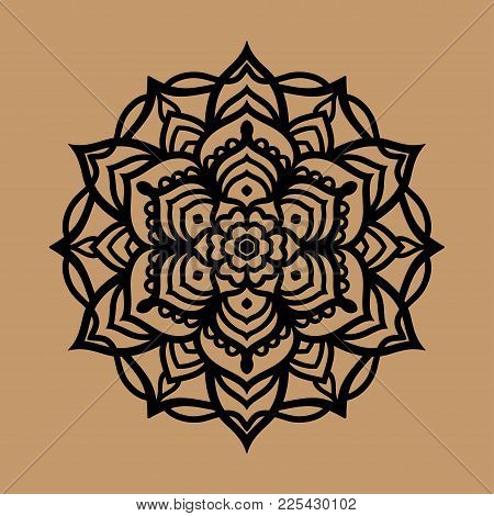 Mandala Vector Clipart, Black Mandala Banner, Mandala Pattern