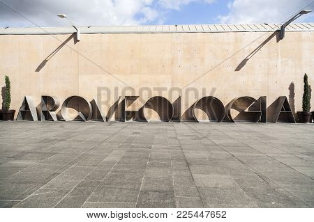 Cartagena,spain-september 22,2017:detail Museum Archeology Close To Port Of Cartagena,spain.