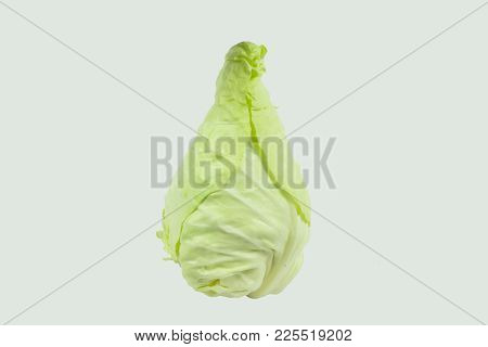 Oxheart Cabbage Isolated On A White Background