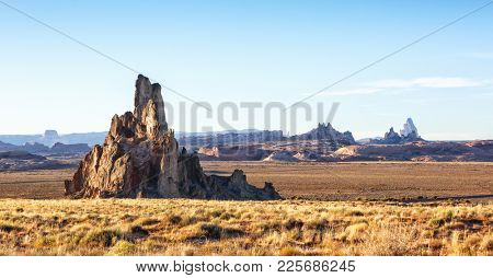 Church Rock is a pillar in Navajo County, near Kayenta, Arizona, United States. Church Rock is  located near the mouth of Church Rock Valley.