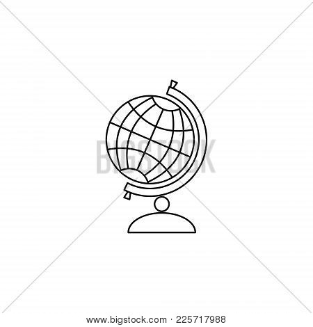 Globe. Contour Of The Globe. Vector Illustration